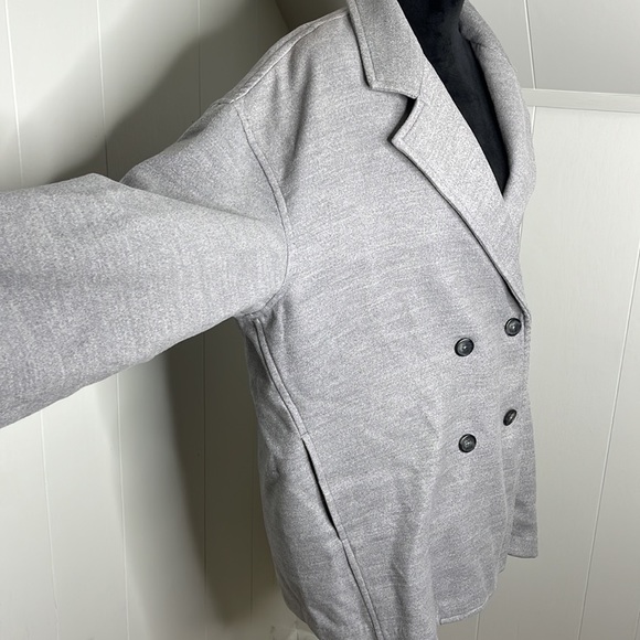 Free People Gray Double-Breasted Coat - Picture 6 of 15